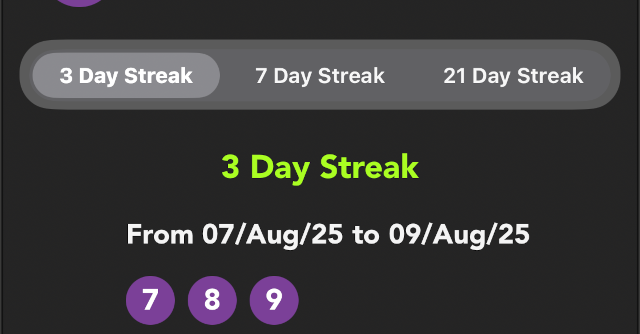 Example On HabitPath - 3-day micro cycle Example On HabitPath - 3-day micro cycle