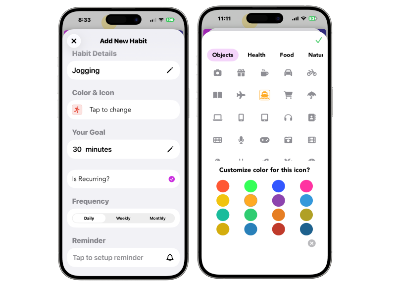 HabitPath Icon Picker
