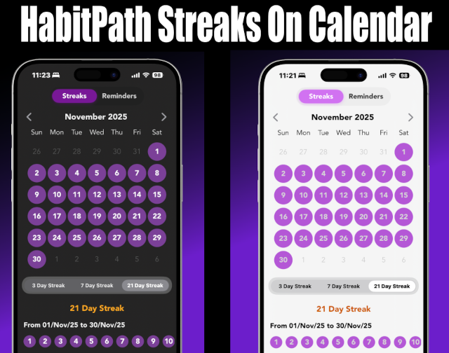 HabitPath - Streaks Grow On The Calendar HabitPath - Streaks Grow On The Calendar