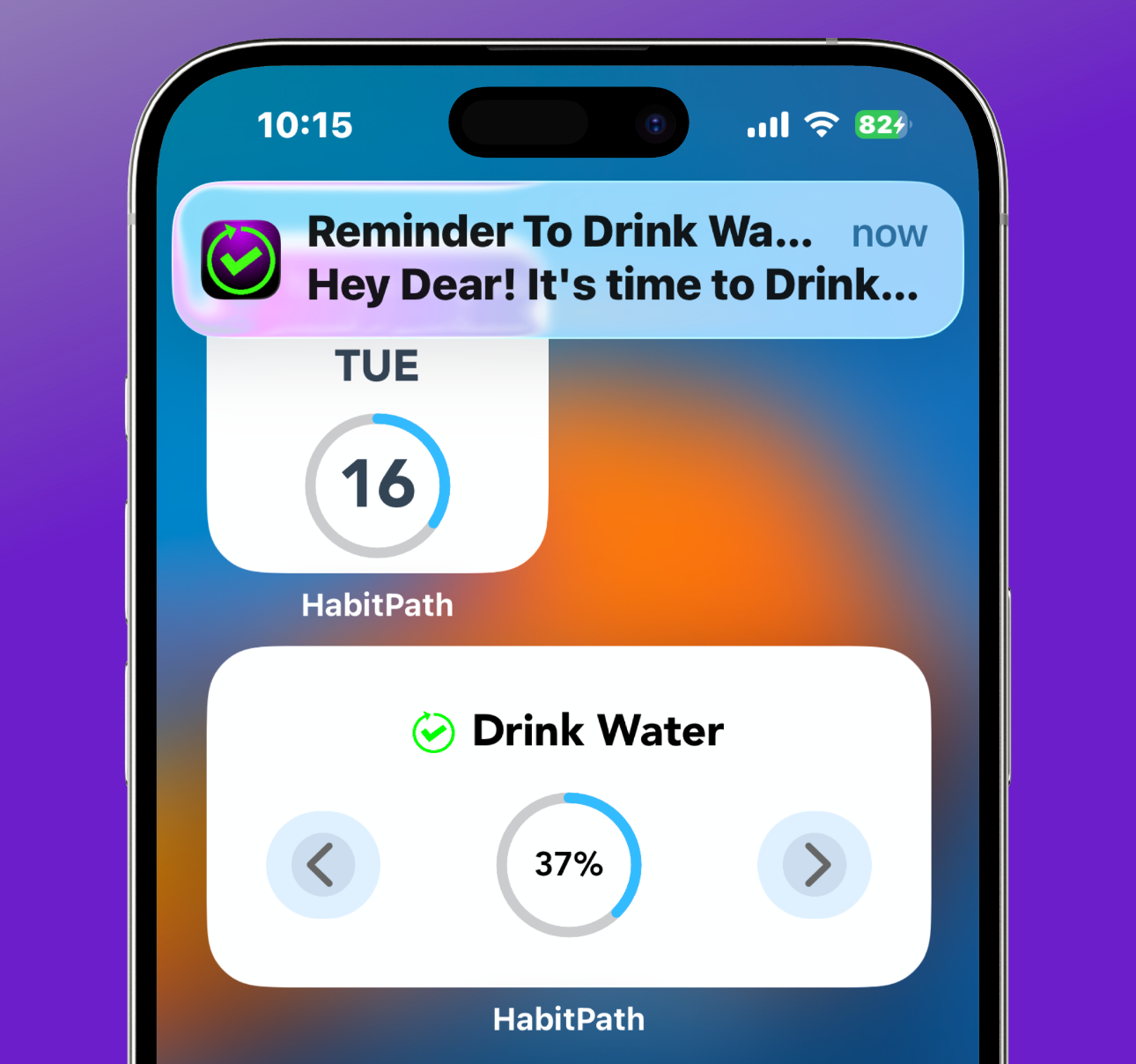 A Local Notification As Reminder - HabitPath